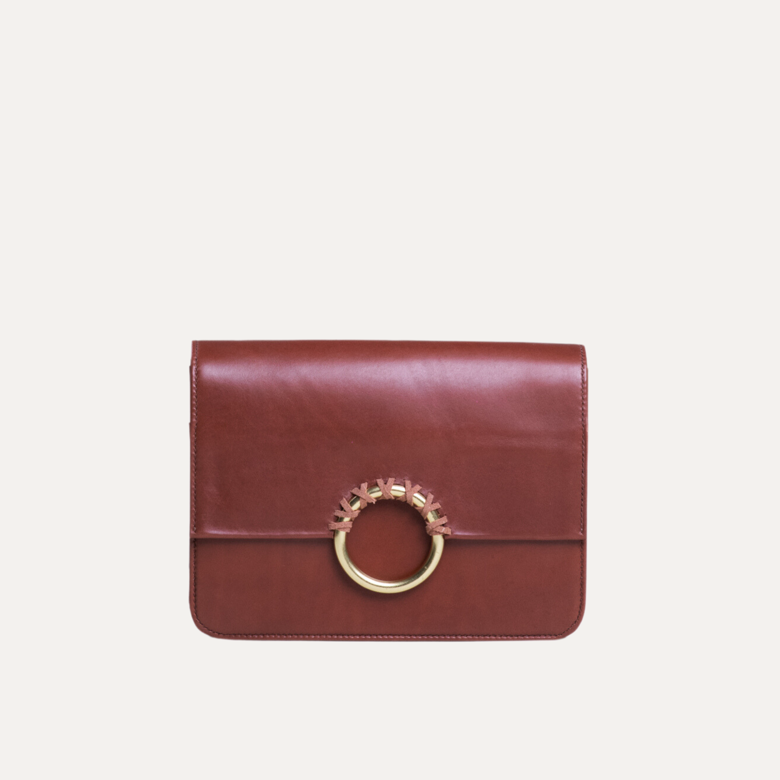 Chestnut Brown Leather Luxury Shoulder Bag Made in Australia