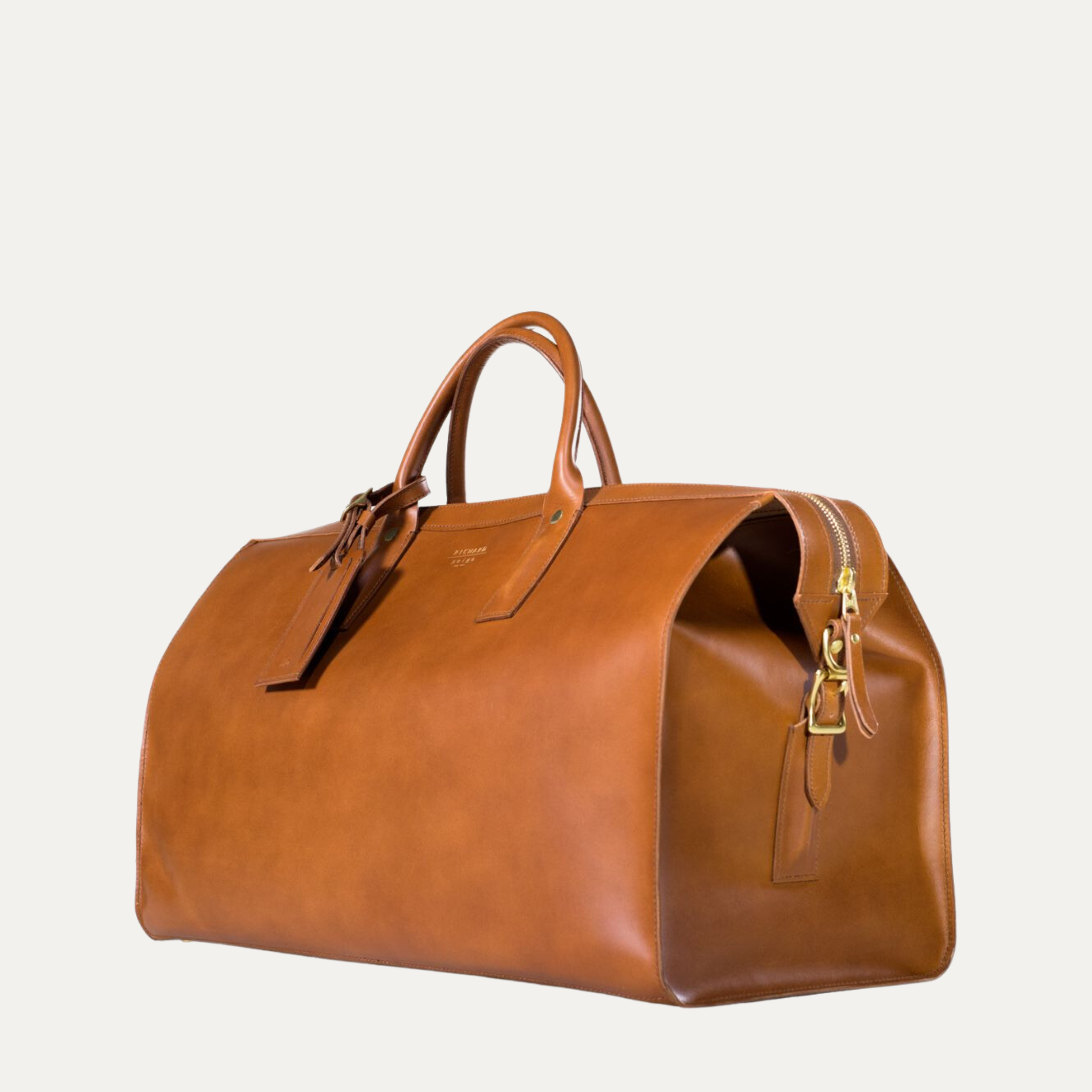 Whiskey Italian Leather Weekender Travel Duffle Bag Made in Australia
